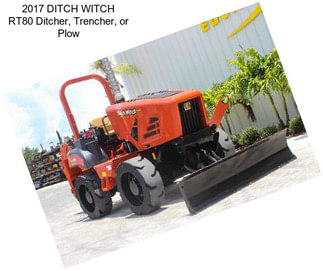 2017 DITCH WITCH RT80 Ditcher, Trencher, or Plow