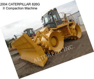 2004 CATERPILLAR 826G II Compaction Machine