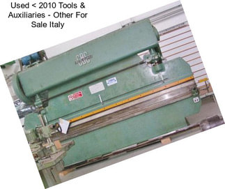 Used < 2010 Tools & Auxiliaries - Other For Sale Italy