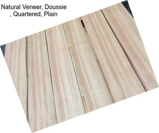 Natural Veneer, Doussie , Quartered, Plain