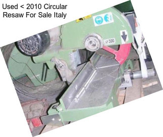 Used < 2010 Circular Resaw For Sale Italy