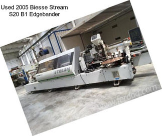 Used 2005 Biesse Stream S20 B1 Edgebander