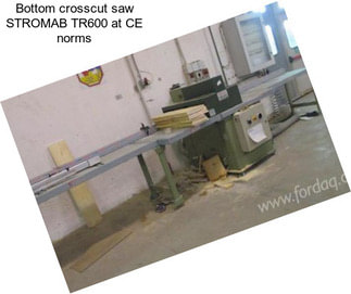 Bottom crosscut saw STROMAB TR600 at CE norms