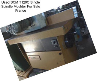 Used SCM T120C Single Spindle Moulder For Sale France