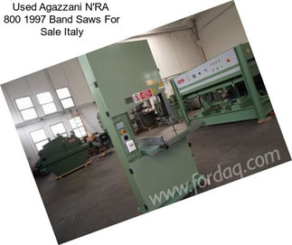 Used Agazzani N\'RA  800 1997 Band Saws For Sale Italy