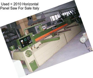 Used < 2010 Horizontal Panel Saw For Sale Italy