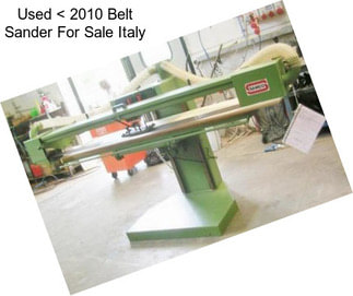 Used < 2010 Belt Sander For Sale Italy