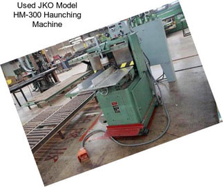 Used JKO Model HM-300 Haunching Machine