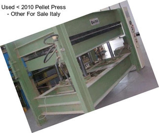 Used < 2010 Pellet Press - Other For Sale Italy