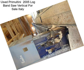 Used Primultini  2005 Log Band Saw Vertical For Sale Italy