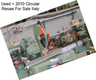 Used < 2010 Circular Resaw For Sale Italy