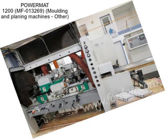 POWERMAT 1200 (MF-013269) (Moulding and planing machines - Other)