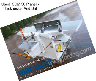 Used  SCM 50 Planer - Thicknesser And Drill