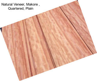 Natural Veneer, Makore , Quartered, Plain