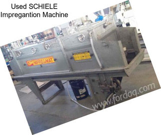 Used SCHIELE Impregantion Machine