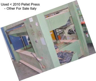 Used < 2010 Pellet Press - Other For Sale Italy