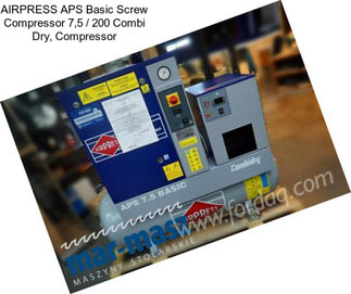 AIRPRESS APS Basic Screw Compressor 7,5 / 200 Combi Dry, Compressor