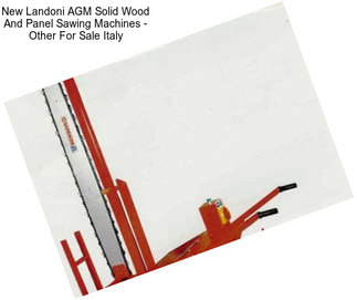 New Landoni AGM Solid Wood And Panel Sawing Machines - Other For Sale Italy