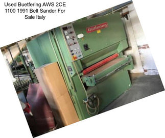 Used Buetfering AWS 2CE 1100 1991 Belt Sander For Sale Italy