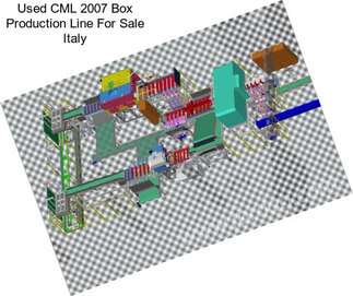 Used CML 2007 Box Production Line For Sale Italy