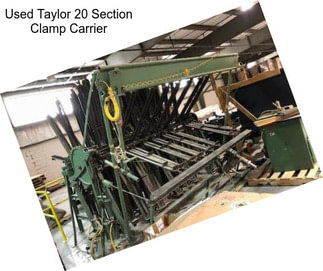 Used Taylor 20 Section Clamp Carrier