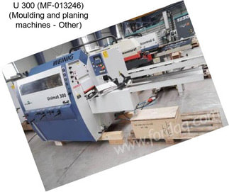 U 300 (MF-013246) (Moulding and planing machines - Other)