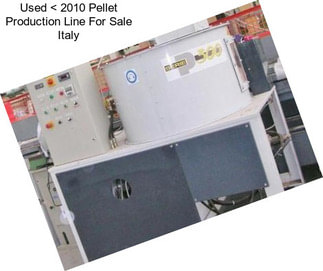 Used < 2010 Pellet Production Line For Sale Italy