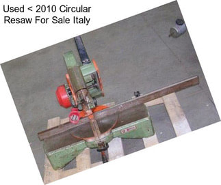 Used < 2010 Circular Resaw For Sale Italy