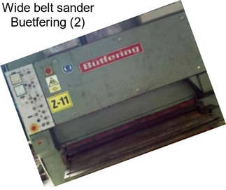 Wide belt sander Buetfering (2)