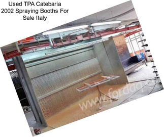 Used TPA Catebaria 2002 Spraying Booths For Sale Italy