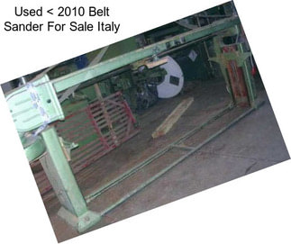 Used < 2010 Belt Sander For Sale Italy