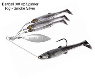 Baitball 3/8 oz Spinner Rig - Smoke Silver