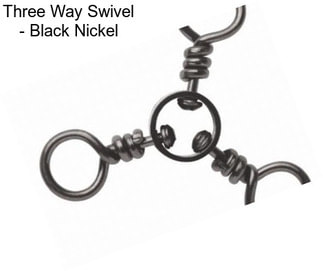 Three Way Swivel - Black Nickel