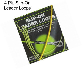 4 Pk. Slip-On Leader Loops