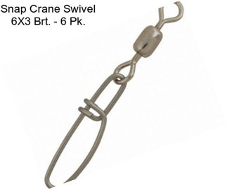 Snap Crane Swivel 6X3 Brt. - 6 Pk.