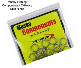 Musky Fishing Components - X-Heavy Split Rings