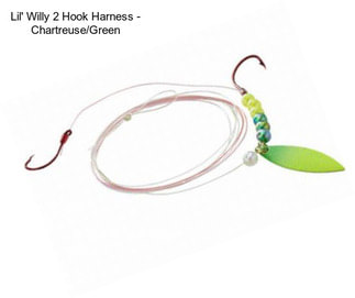 Lil\' Willy 2 Hook Harness - Chartreuse/Green