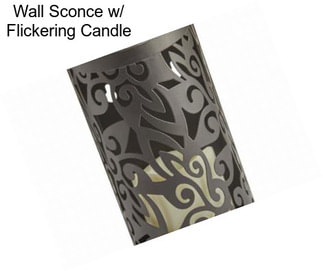 Wall Sconce w/ Flickering Candle