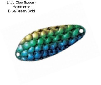 Little Cleo Spoon - Hammered Blue/Green/Gold