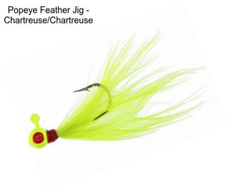 Popeye Feather Jig - Chartreuse/Chartreuse