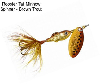 Rooster Tail Minnow Spinner - Brown Trout