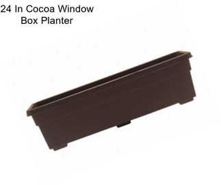 24 In Cocoa Window Box Planter