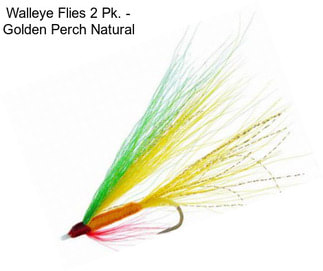 Walleye Flies 2 Pk. - Golden Perch Natural