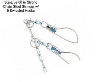 Sta-Live 60 in Strong Chain Steel Stringer w/ 9 Swiveled Hooks