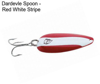 Dardevle Spoon - Red White Stripe