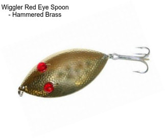 Wiggler Red Eye Spoon - Hammered Brass