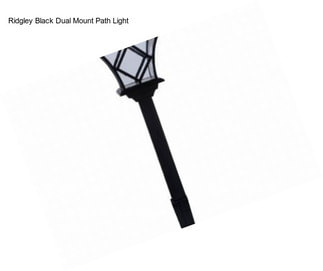 Ridgley Black Dual Mount Path Light