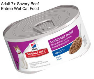 Adult 7+ Savory Beef Entree Wet Cat Food