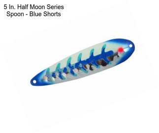 5 In. Half Moon Series Spoon - Blue Shorts