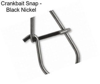 Crankbait Snap - Black Nickel